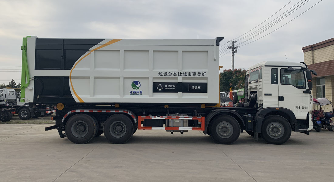 汕德31噸級勾臂式垃圾車