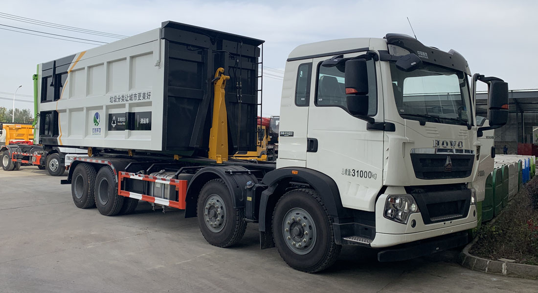 汕德31噸級勾臂式垃圾車