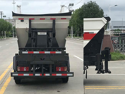 長(zhǎng)安高位自卸垃圾車-后單輪